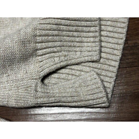 Abercrombie & Fitch Notch Neck Sweater Knit Women's Small Pullover, Beige - Picture 4 of 9
